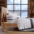 thumbnail image 2 of Great Bay Home Turkish Cotton Printed Flannel Sheet Set  (Full, Llama), 2 of 7