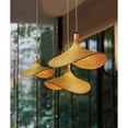 thumbnail image 4 of ELE Light & Decor Modern Adjustable 3-Light Tan Pendant Light, 4 of 5