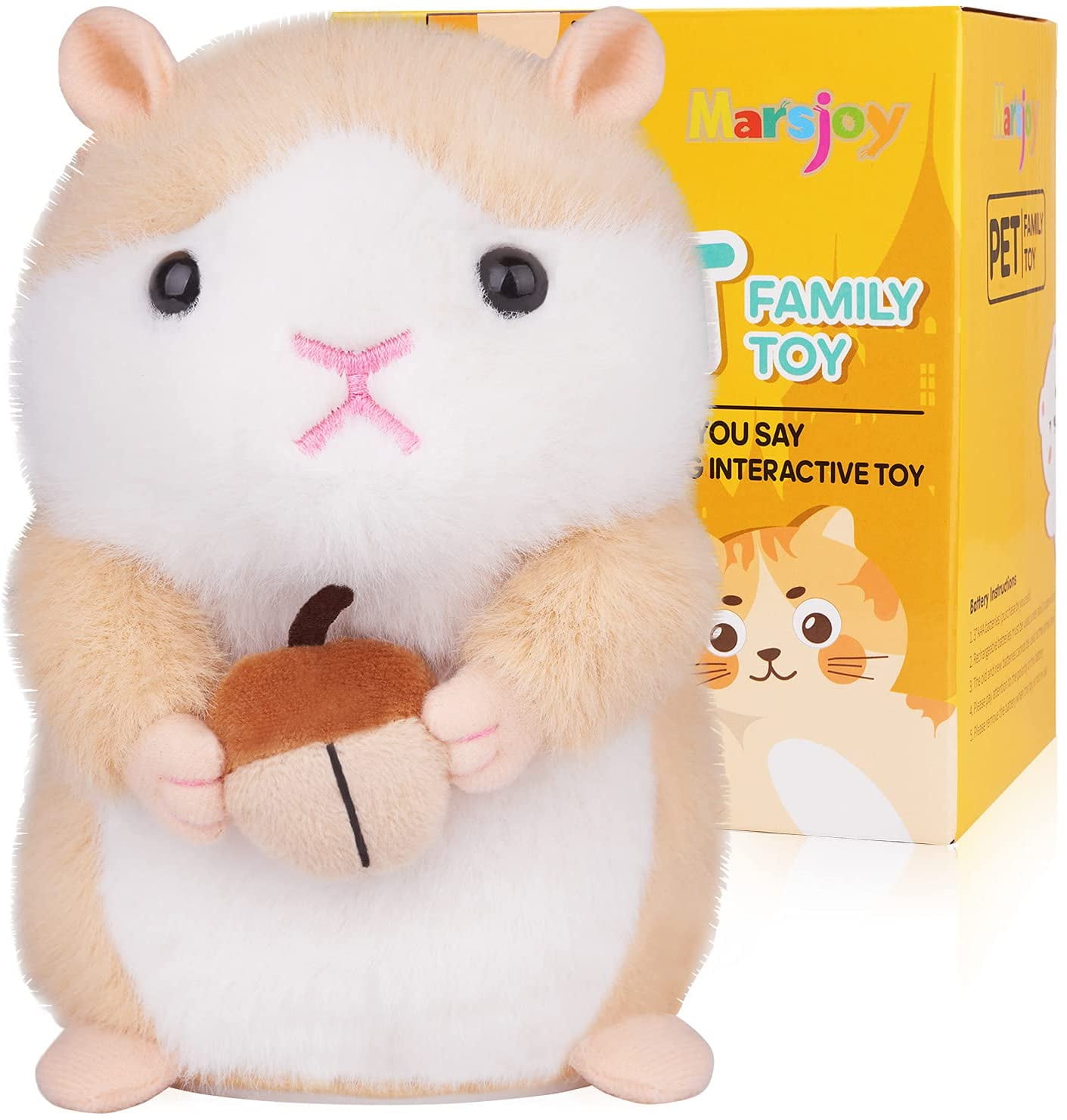 Hamster Talking Pet Toy Repeat What You Say Robot Plush Stuffed Animal