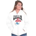 thumbnail image 3 of Vintage Lazy Smurf Chillin Mushroom Zip Up Hoodie Men's Women's Brisco Brands M, 3 of 6