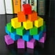 thumbnail image 1 of Xihbxyly Bloques Cuadrados, Material Didáctico de Matemáticas para Niños, Rompecabezas Tridimensional, Bloques de Construcción, Juguetes, 1 of 2