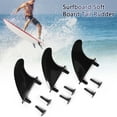 thumbnail image 2 of ruzhgo 3Pcs Soft Surfboards Fin Surf Sets Tail Paddle Board Mounting Kit Accessories Rudder Durable Practical Beginner, 2 of 6