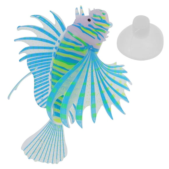 VERDANVERSE Luminous Silicone Fish Blue for Charming Fish Tank and Aquarium Decor
