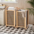thumbnail image 2 of Danrelax Bamboo Laundry Hamper with Removable Liner Bag, 74L Premium Natural Bamboo Clothes Organizer for Bedroom or Bathroom, 2 of 8