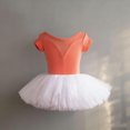 thumbnail image 4 of ITSAME Girls Ballet Dance Dress, Crewneck Leotards Puffy Tulle Kids Fashion Ballet Tutu Dress Gold 8-9T, 4 of 5