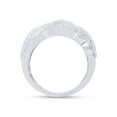 thumbnail image 6 of 1.18 CT Round Cut Simulated White Diamond Art Deco Wedding Ring 14K White Gold Plated 925 Sterling Silver (Color: White, Clarity: VVS1-VVS2, 1.18 Cttw) -6.5, 6 of 8