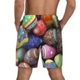 thumbnail image 4 of Goofa Easter Eggs1 Printed Men's Swim Trunks Board Shorts Quick Dry Mens Swimming Trunks with Compression Liner,Breathable Fit Hawaii Beach Shorts-Large, 4 of 9