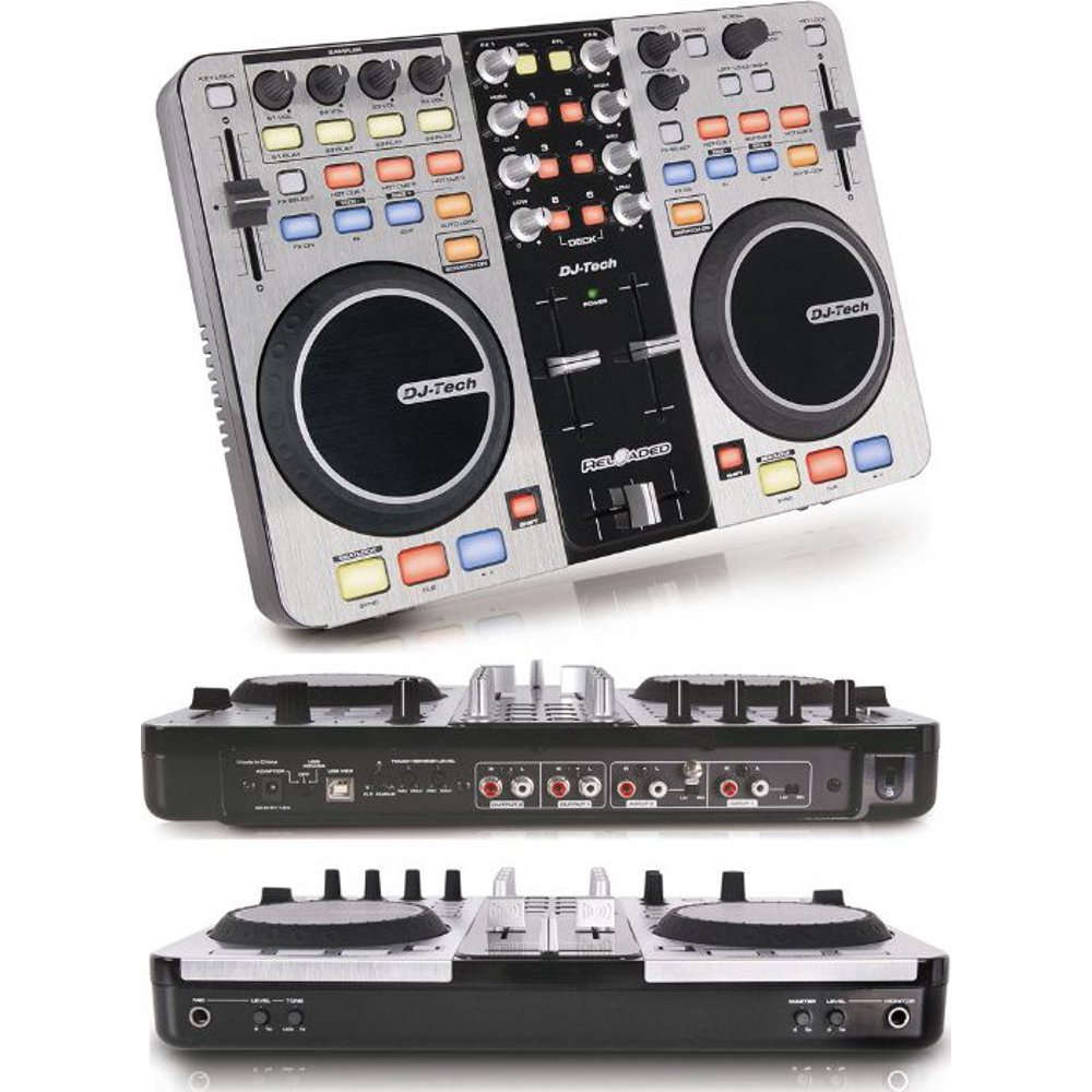 Dj Tech RELOADED 6deck Usb Dj Controller W/audio Interface Builtin