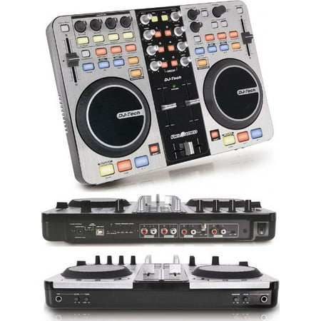 Dj Midi Mixer Dj Tech RELOADED 6-deck Usb Dj Controller W/audio Interface Built-in, Supports Midi Over Usb ()