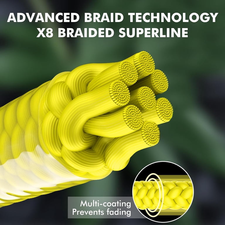 truscend braided fishing line TRUSCEND X8 Braided Fishing Line, Durable and Valuable PE Braid Line for  Professional, More Thinner More Smoother Performance for Casting Well,