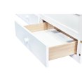thumbnail image 5 of White Twin Bed With Headboard, And Storage - Modern Style For A Cozy Bedroom Size Pine Wood Headboard & Trundle Comfortable Sleep Solution In, 5 of 7