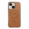 thumbnail image 5 of Magnetic Case for iPhone 16e Business Classic PU Leather Slim Soft Bumper Anti-Fingerprint Shockproof Protective Compatible with Magsafe Phone Cover For iPhone 16e,Brown, 5 of 5