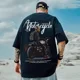thumbnail image 5 of Camisetas estampadas con gráficos de motocicleta para hombre, ropa de calle estadounidense, camisetas casuales de verano de algodón Y2K, camisetas de gran tamaño de moda de hip hop, 5 of 5