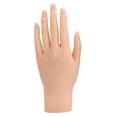 thumbnail image 1 of Mano de práctica de silicona para uñas acrílicas, mano de práctica de uñas flexible, mano de entrenamiento de uñas suave de tamaño real para práctica Una izquíerda Baoblaze manos de práctica de uñas, 1 of 8