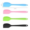 thumbnail image 2 of Juego de espátulas para masa, resistentes al calor hasta 500°F, espátulas de silicona con núcleo metálico, muy adecuadas para cocinar y hornear, 4 piezas, 2 of 5