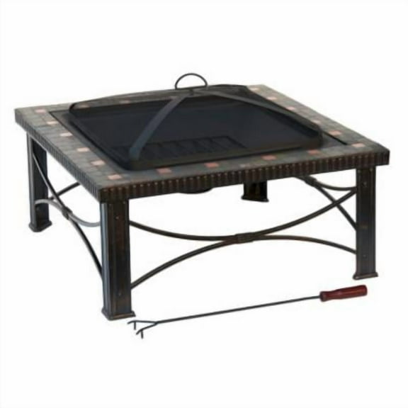 Hiland Tile 30 in. Fire Pit