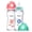 Multicolor, variant on YOHKOH 8.8 oz Glass Bottle,AirFree Vent,for Mixed/Breastfeeding,Blue,2pk