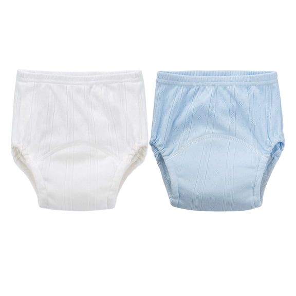 BESTYASH 2Pcs Cloth Baby Diapers Cotton Assorted Color for Baby Girl Washable and Leak-proof