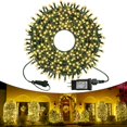 thumbnail image 1 of Luces navideñas Kemooie 300 LED, 29 V, 99 pies, impermeables, color blanco cálido, 1 of 7