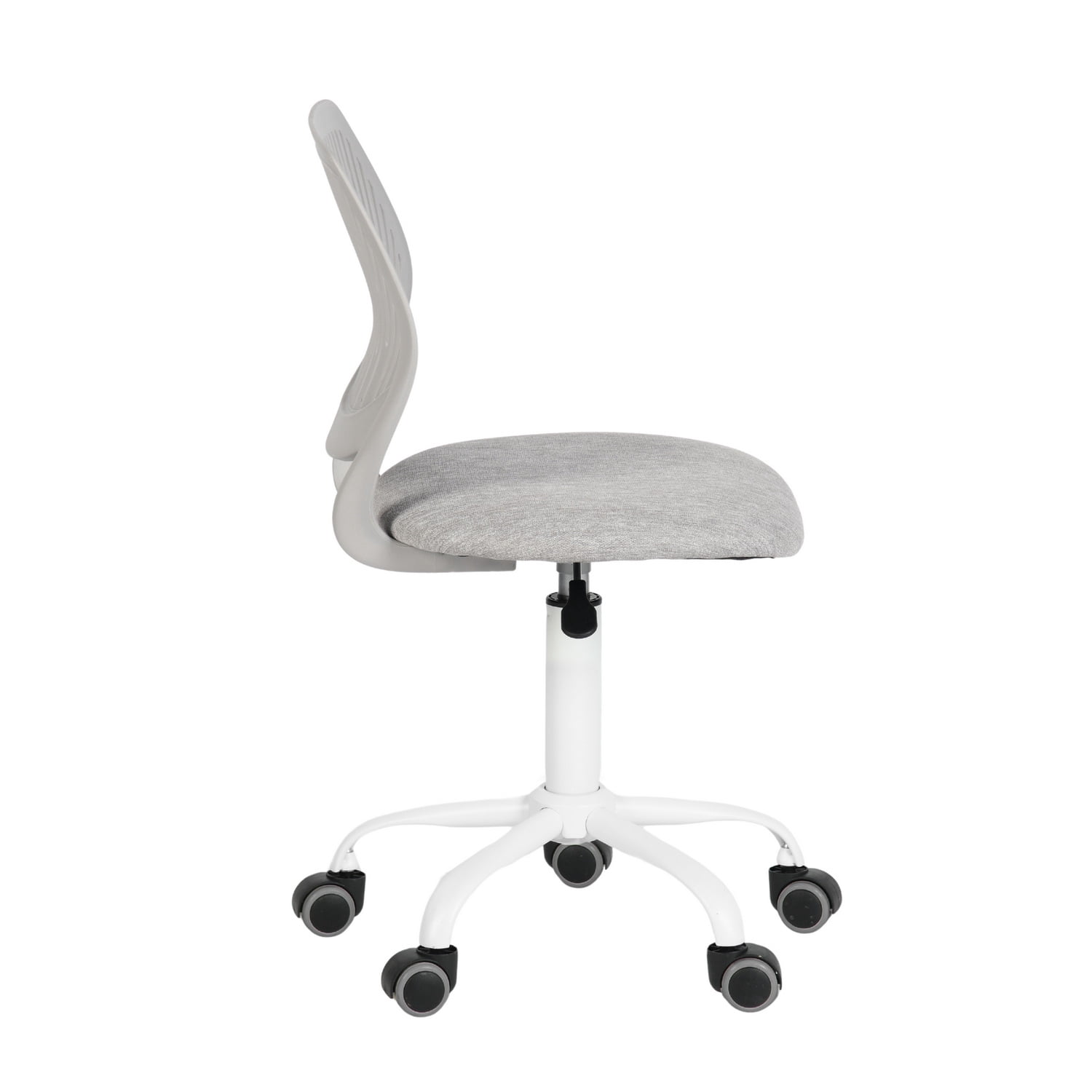 Ergonomic Mesh Office Chair, Height Adjustable Swivel Task Chair with Lumbar Support, Breathable Mesh Chair with PU Casters & 5-Star Base for Home Office Study