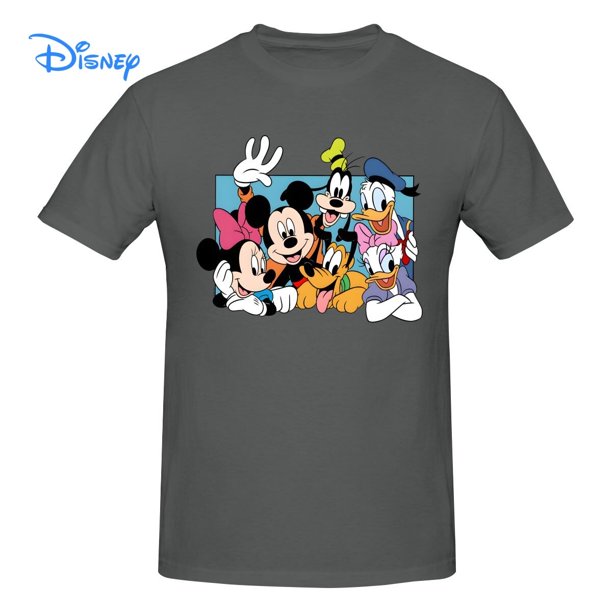 Disney Mickey Mouse Donald Duck And Friends T shirt Harajuku Short Sleeve T-shirt 100% Cotton Graphics Tshirt Brands Tee Top3XL Gao Jinjia LED
