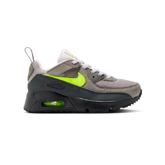 Little Kid's Nike Air Max 90 Black/Neon Yellow-Anthracite (IQ9026 001) - 2
