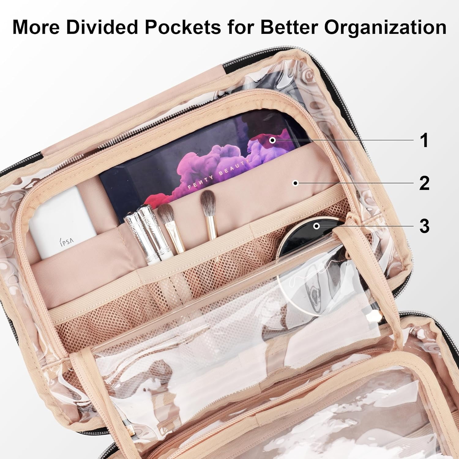 focallure makeup travel bag by vely vely Pouch VEAUTY down makeup and toiletry bag with stylish organization Replying to @shellykalra1 packing cube