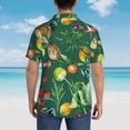 thumbnail image 4 of Susaid Vegan Print Short Sleeve Shirts Button Down Casual Shirts Summer Beach Aloha Button Down Short Sleeve for Men ,Large, 4 of 7
