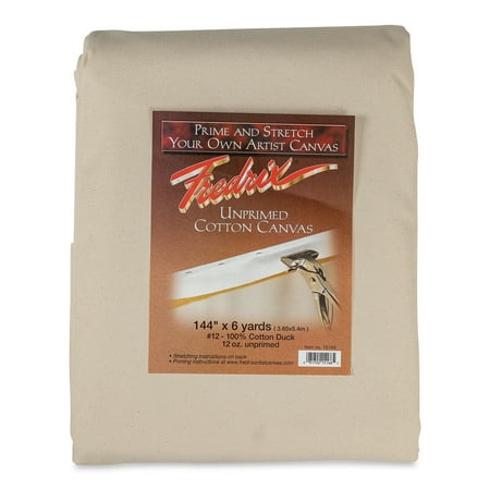 UPC: 0081702151665 | Fredrix Folded Blanket Canvas – 144  x 6 yds  Unprimed