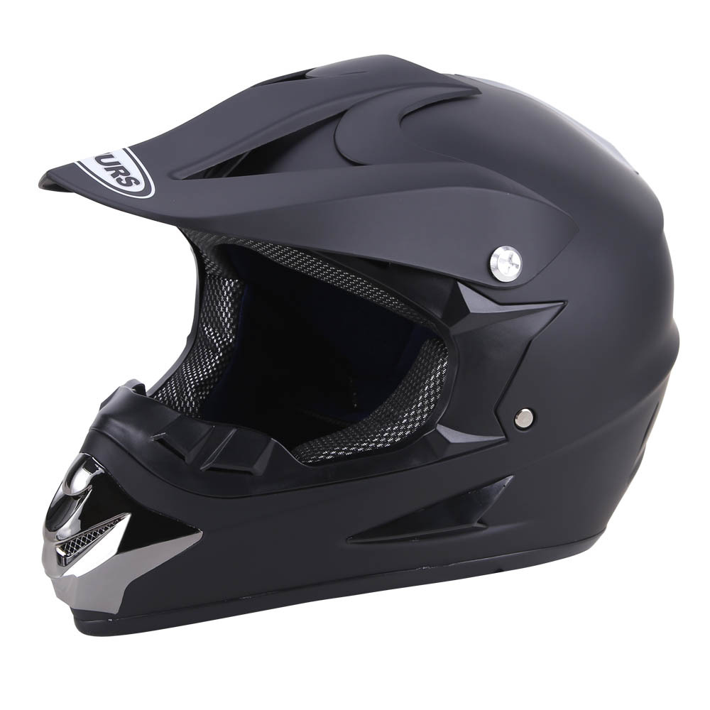Oumurs DOT Motocross Motorcycle Helmet Open Face Off-road Dirt Bike ATV Helmet Unisex Adult Black M L XL XXL
