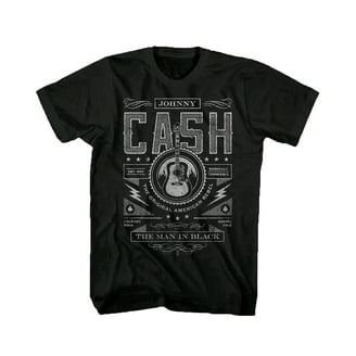 Johnny Cash Men's Man in Black Graphic Tee with Short Sleeves