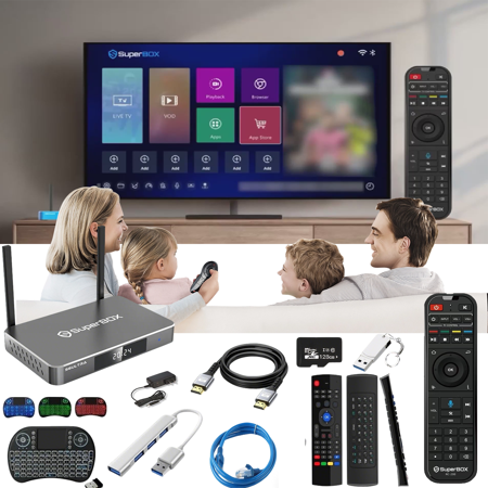 Superbox 2025 Latest S6 Ultra with Voice Control, Compatible Cable