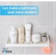 thumbnail image 4 of Classic Ceramic Quartz Unbreakable Wall Mounted Shower Shelf Rack, Anti Slip Bathroom Organizer For Storage, Multi-Soap Holder (White Glossy Finish) Pack Of 1, 4 of 4