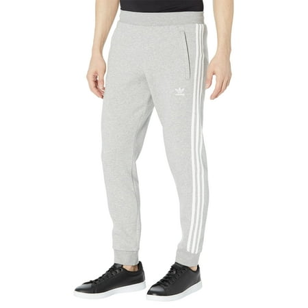 adidas Originals 3-Stripes Pants (Mens, Medium Grey Heather 1, 2XL, 28)