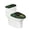 Four-Leaf Clover and Gold Coins, variant on HELLHERO Christmas Avocado Pattern Toilet Lid Cover 2 Pieces Polyester Washable for Women