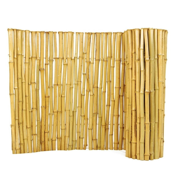 24" H x 96" L Natural Bamboo Fencing for Yard Garden Beds Balcony Privacy Screen Backyard Fence Decor