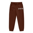 thumbnail image 4 of Hessimy Toddler Boys Girls Spring Summer 2Pcs Crewneck Long Sleeve Sweatshirt Elastic Joggers Pants Soft Sweatsuit(Brown,2-3 Years), 4 of 6