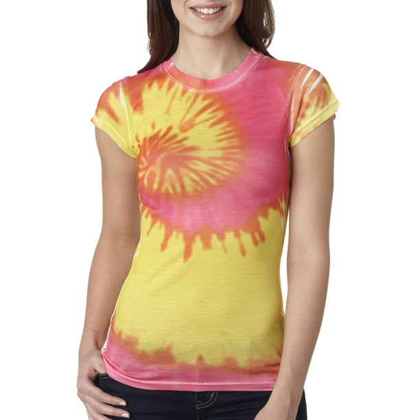how to tie dye shirts with 2 colors