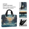thumbnail image 4 of Laptop Bag Laptop Briefcase 15.7 x 3 x 11.8 Inches Laptop Bag Briefcases Laptop Storage Travel Laptop Bag Work Laptop Bag Beautiful Sun and Sea, 4 of 8