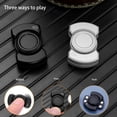 thumbnail image 3 of Fingertip Gyroscope, Stress Relief Push Slider Toy Rotation  for Offices Home Schools Stations Black,Silver, 3 of 7