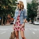thumbnail image 4 of Fotbe Rose Flowers Vestido de Verano sin Mangas para Mujer – Vestido Midi Línea A, Estilo Camiseta Floral, Vestido Playero Casual y Fluido, 4 of 7