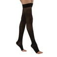 thumbnail image 2 of Jobst UltraSheer 20-30 Open Toe Thigh High Compression Stockings w/Dot Band Honey Large, 2 of 3