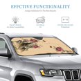 thumbnail image 4 of ZICANCN Car Sun Shades Front Windshield, Floral Watercolor Automotive Front Window Sun Shield Visor, Small Size, 4 of 9