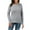 Grey, variant on Youmylove Women Thermal Underwear Casual Solid Color Bottoming Shirt Slim High Collar Knitted Baselayer Shirts Long Sleeve Top Comfort Loungewear Clothing