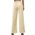 thumbnail image 5 of Lmnyox Women's Wide Leg Dressy Pants High Waist Business Work Trousers Casual Office Suit Pants with Pocket, 5 of 5