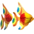 thumbnail image 3 of Coofit 3PCS Hanging Honeycomb Decorative Fish Shape Hanging Ornament Hanging Decor, 3 of 9