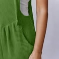 thumbnail image 5 of Womens Overalls Plus Size Fashion Lightweight Knot Strap Jumpsuits Loose Fit Casual Shorts Romper with Pockets, 5 of 7