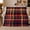 Classic Scottish Plaid Halloween Living Room Navy Blue, variant on YShenghong Dark Navy And Forest Green Tartan Pattern Printed Flannel Blanket