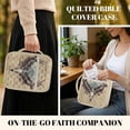 thumbnail image 4 of ZUXONGSY Deer Skull Snow Mountain Print Bible Case for Women Lightweight Bible Carrying Case Stylish Handbag with Handle Christian Tote Bag for Daily Commuter, 4 of 7