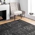 thumbnail image 3 of nuLOOM Arlena Vintage Area Rug, 6' 7" x 9', Black, 3 of 9